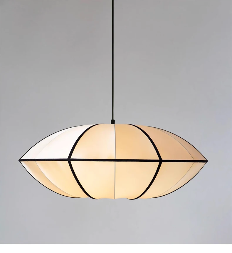 Bombori UFO Wabi-Sabi Silk Pendant Light - Lifestyle & Artisan Detail Angle 9 | IndochinaLight