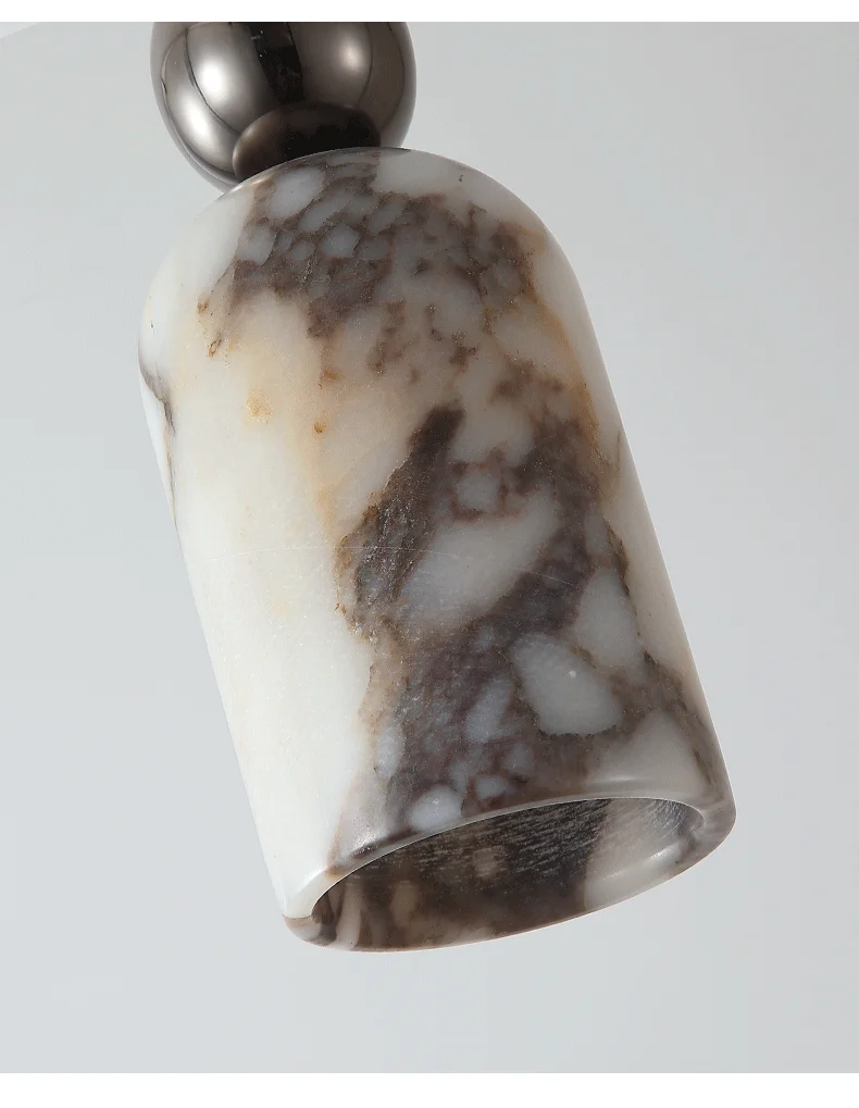 Lionel Nordic Art Bell Marble Pendant Light - Lifestyle & Artisan Detail Angle 2 | IndochinaLight