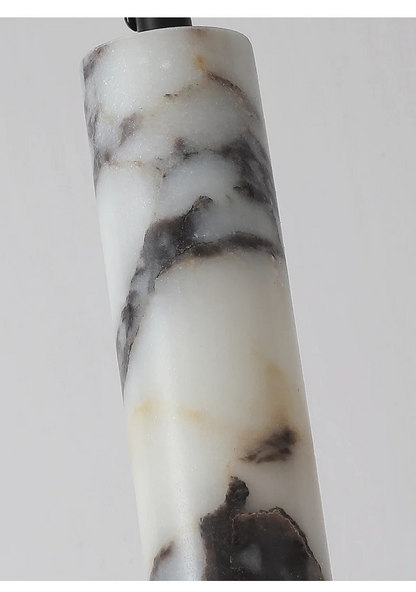 Rayvia Cylinder Alabaster Marble Pendant Light - Lifestyle & Artisan Detail Angle 11 | IndochinaLight