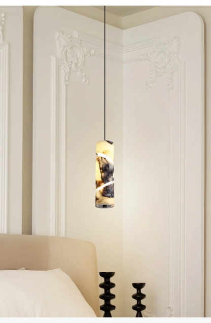 Siena Modern Marble Pendant Light - Lifestyle & Artisan Detail Angle 10 | IndochinaLight