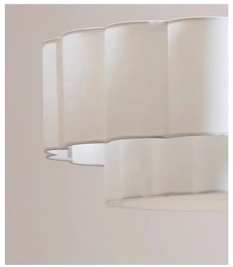 Folia Scalloped Fabric Wabi Sabi Pendant Light - Lifestyle & Artisan Detail Angle 8 | IndochinaLight