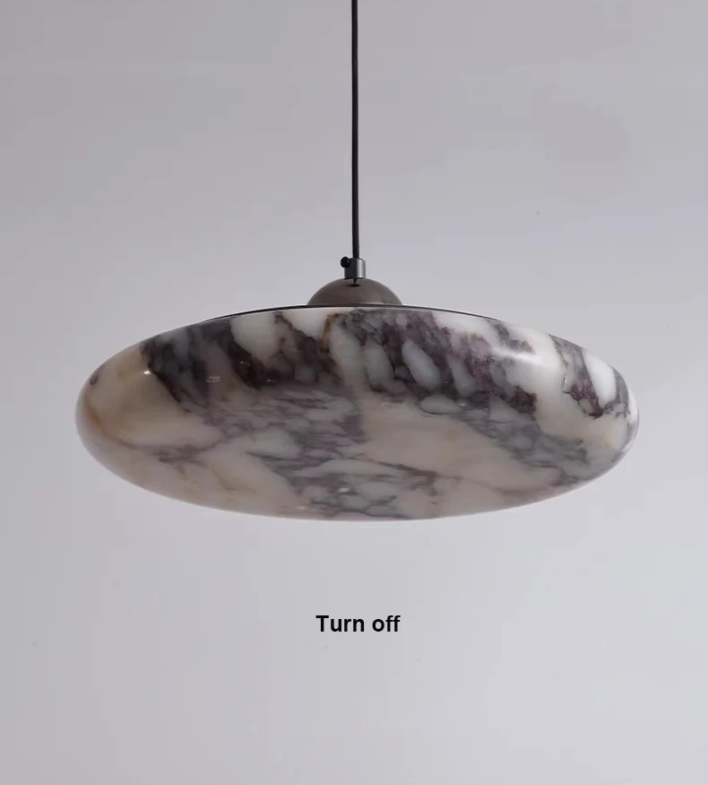 Farno Luxury Black Marble Pendant Light - Lifestyle & Artisan Detail Angle 9 | IndochinaLight