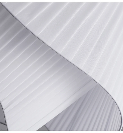 Madio White Nordic Fabric Pendant Light - Lifestyle & Artisan Detail Angle 17 | IndochinaLight