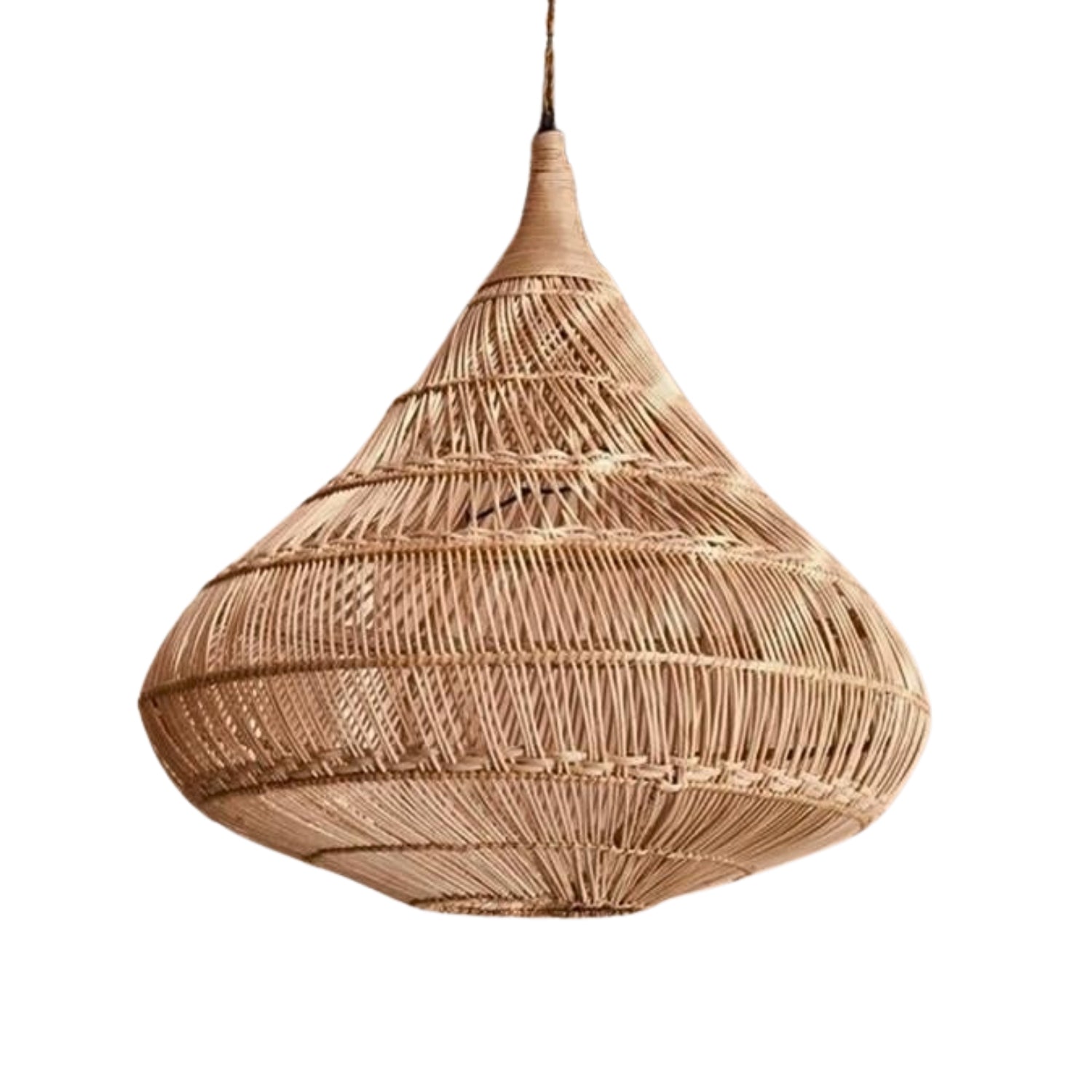 Drop Rattan Pendant Light
