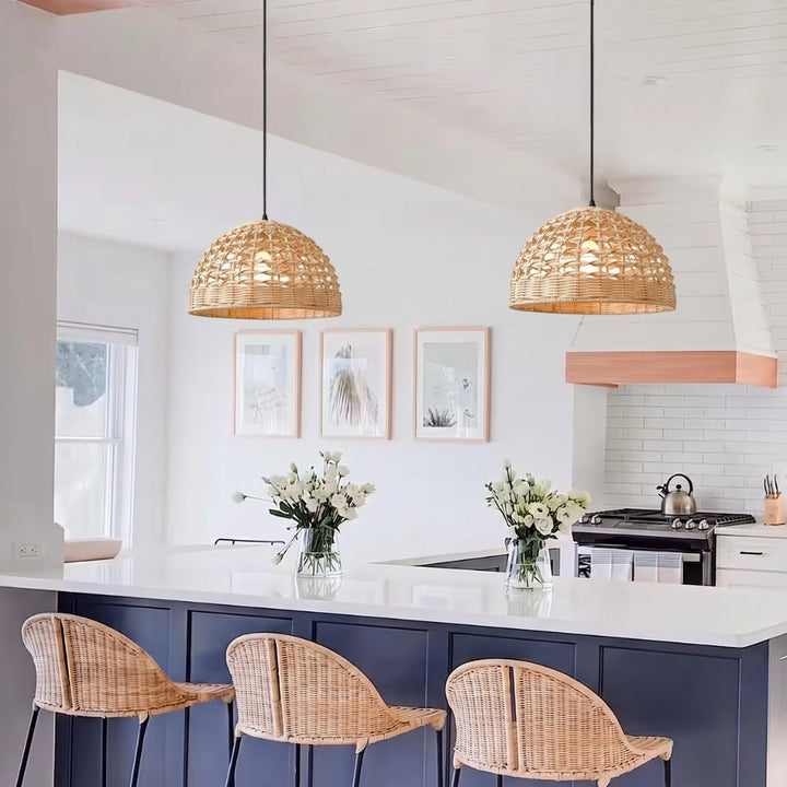 Eauso Rattan Pendant Light