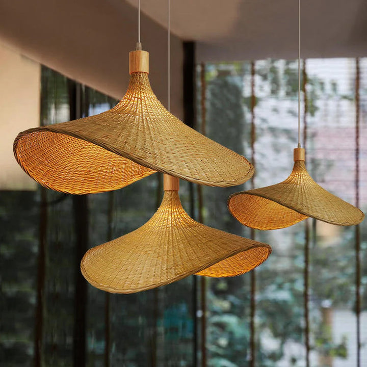 Ellie 3-Light Rattan Pendant