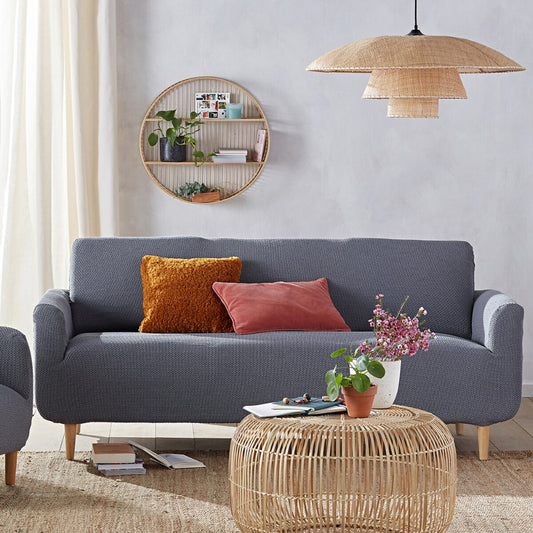 lola rattan pendant light in living room