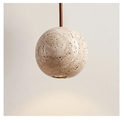 Fabien Wabi Sabi Globe Stone Pendant Light