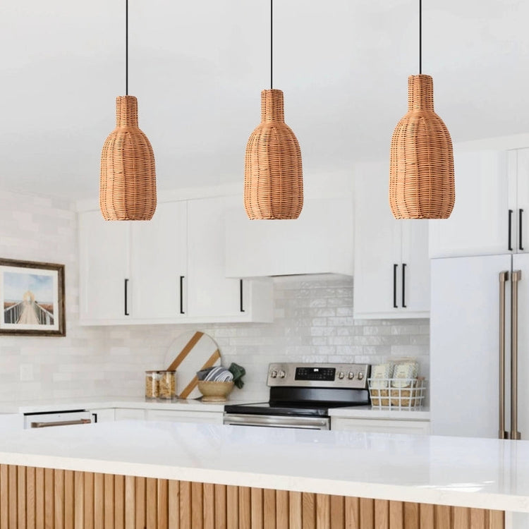 Small Rattan Pendant Lights