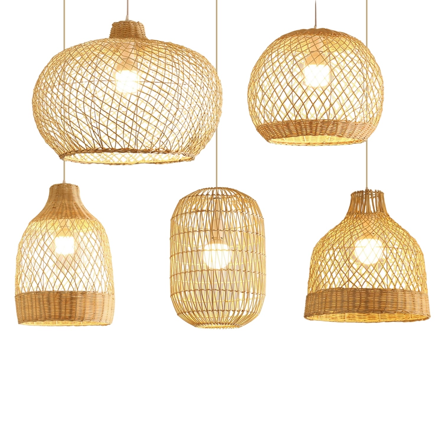 Flora Rattan Pendant Light