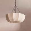 French Petal Fabric Pendant Light