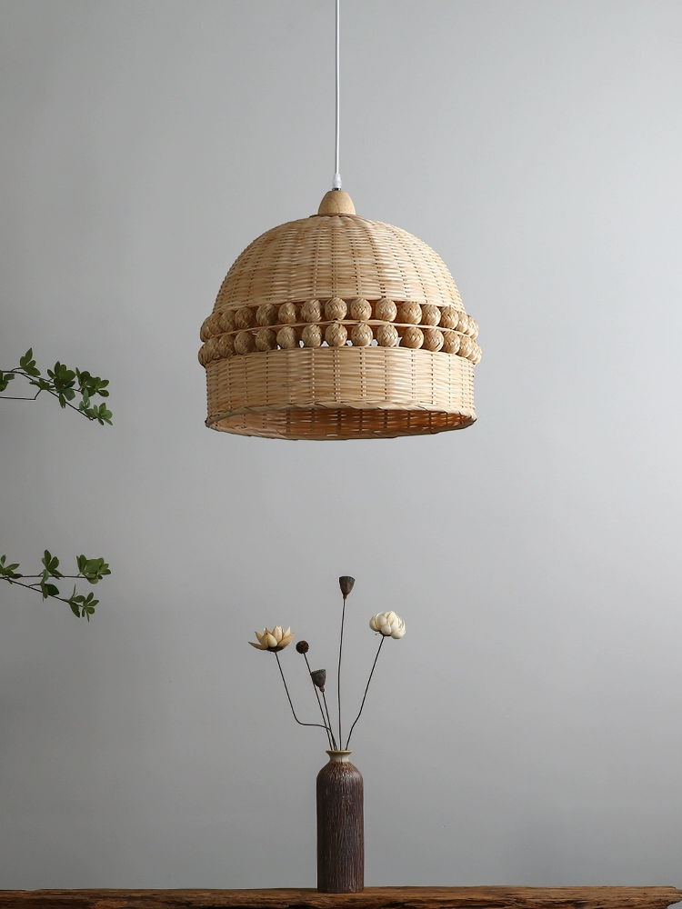 Gaudio Dome Bamboo Round Balls Light Fixture