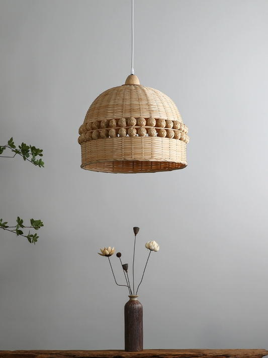Gaudio Dome Bamboo Round Balls Light Fixture