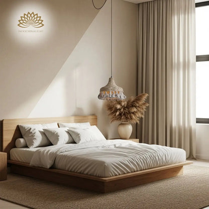Hamimi Boho Wicker Hanging Light for bedroom