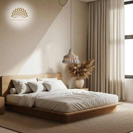 Hamimi Boho Wicker Hanging Light for bedroom