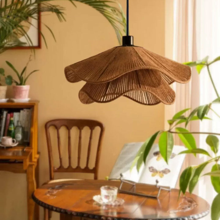 Natural Hemp Rope Woven Pendant Light