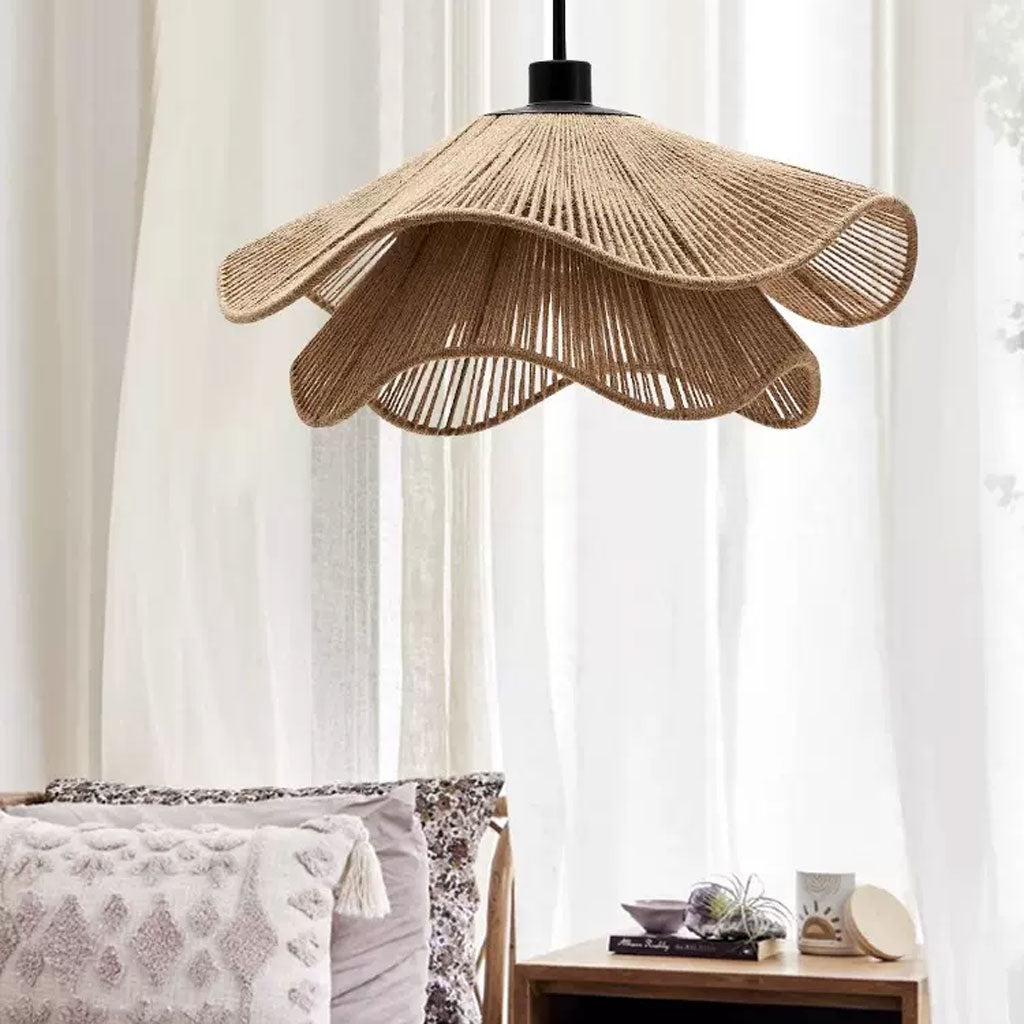 Natural Hemp Rope Woven Pendant Light – IndochinaLight
