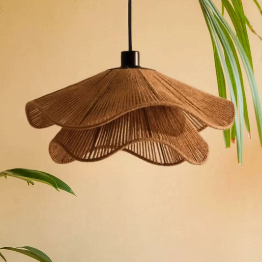 Natural Hemp Rope Woven Pendant Light