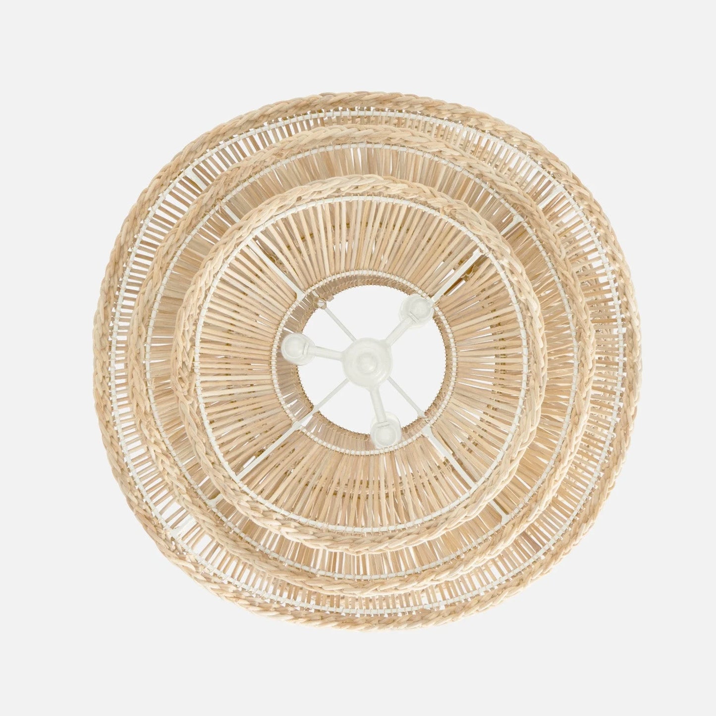 Alondra Rattan Wave Pendant Light – 5 Bulbs – Wavy Shade