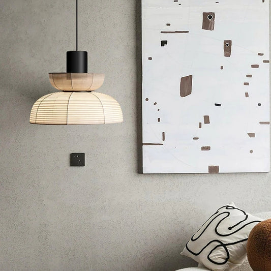 japanese wabi sabi farbic pendant light for room