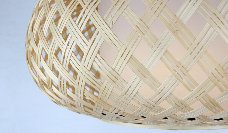 Joyce Pendant Light Bamboo Basket Woven Shade