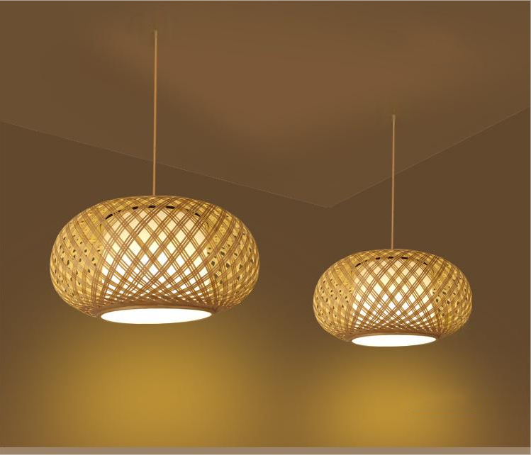 Joyce Woven Bamboo Hanging Lights