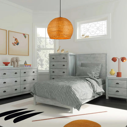 Juanita Bamboo Dome Ceiling Light for Minimalist Small Bedroom