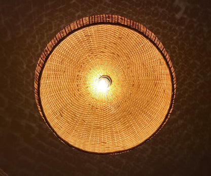 Juanita Wabi Sabi Bamboo Dome Ceiling Light from Bottom