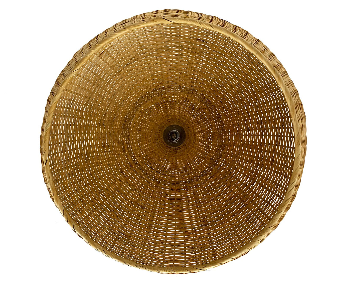 Juanita Wabi Sabi Bamboo Dome Ceiling Light from the Bottom