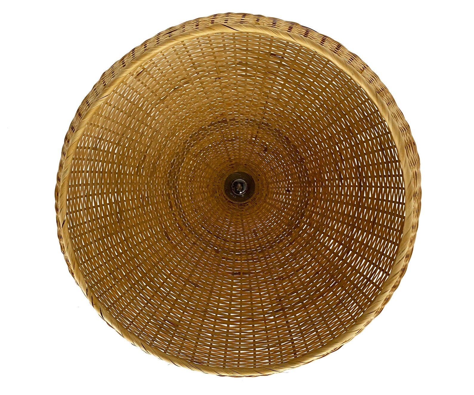 Juanita Wabi Sabi Bamboo Dome Ceiling Light from the Bottom