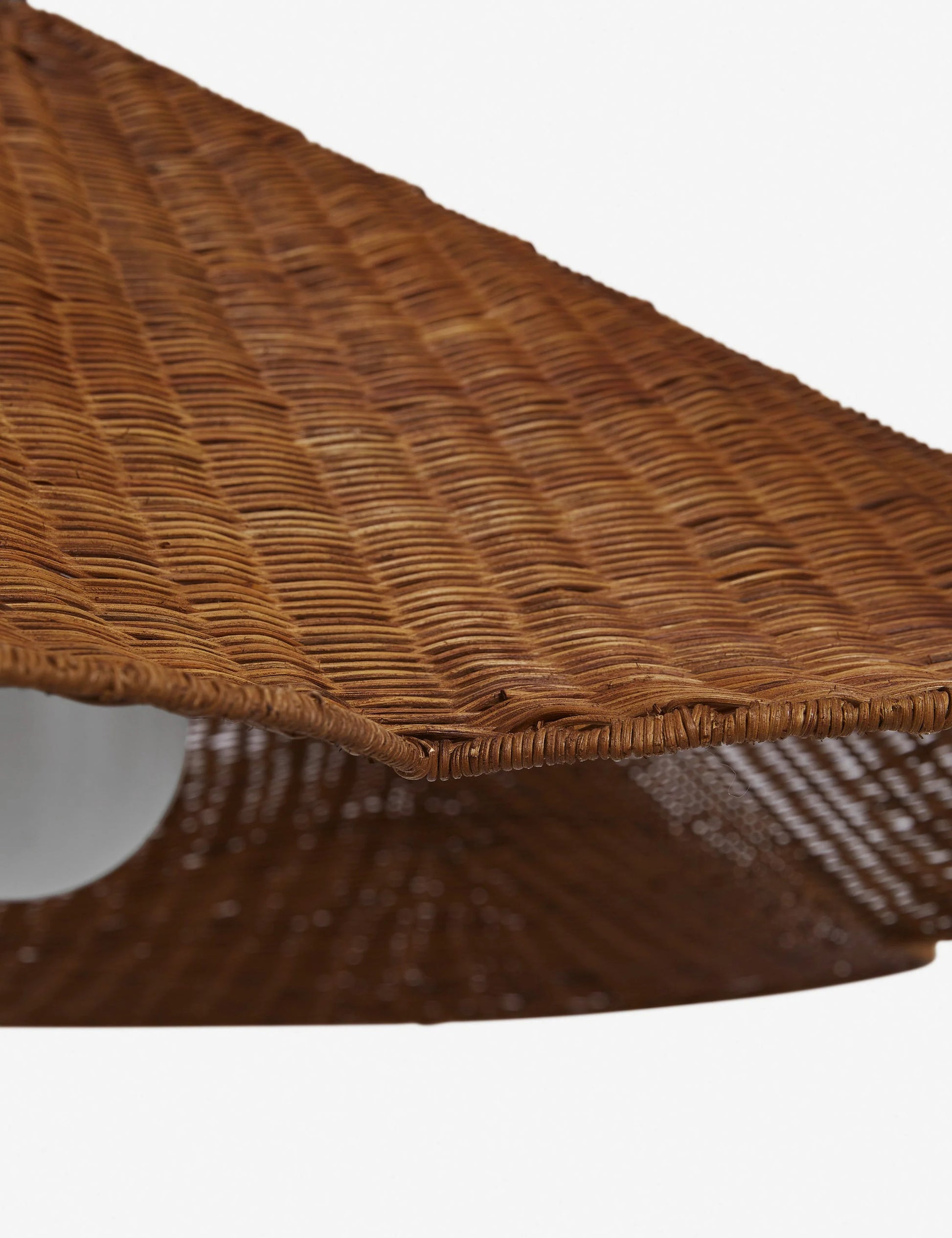 Kalani Rattan Scalloped Pendant