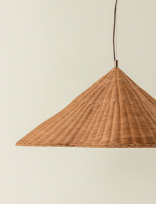 Kalani Scallop Rattan Pendant Light Shade