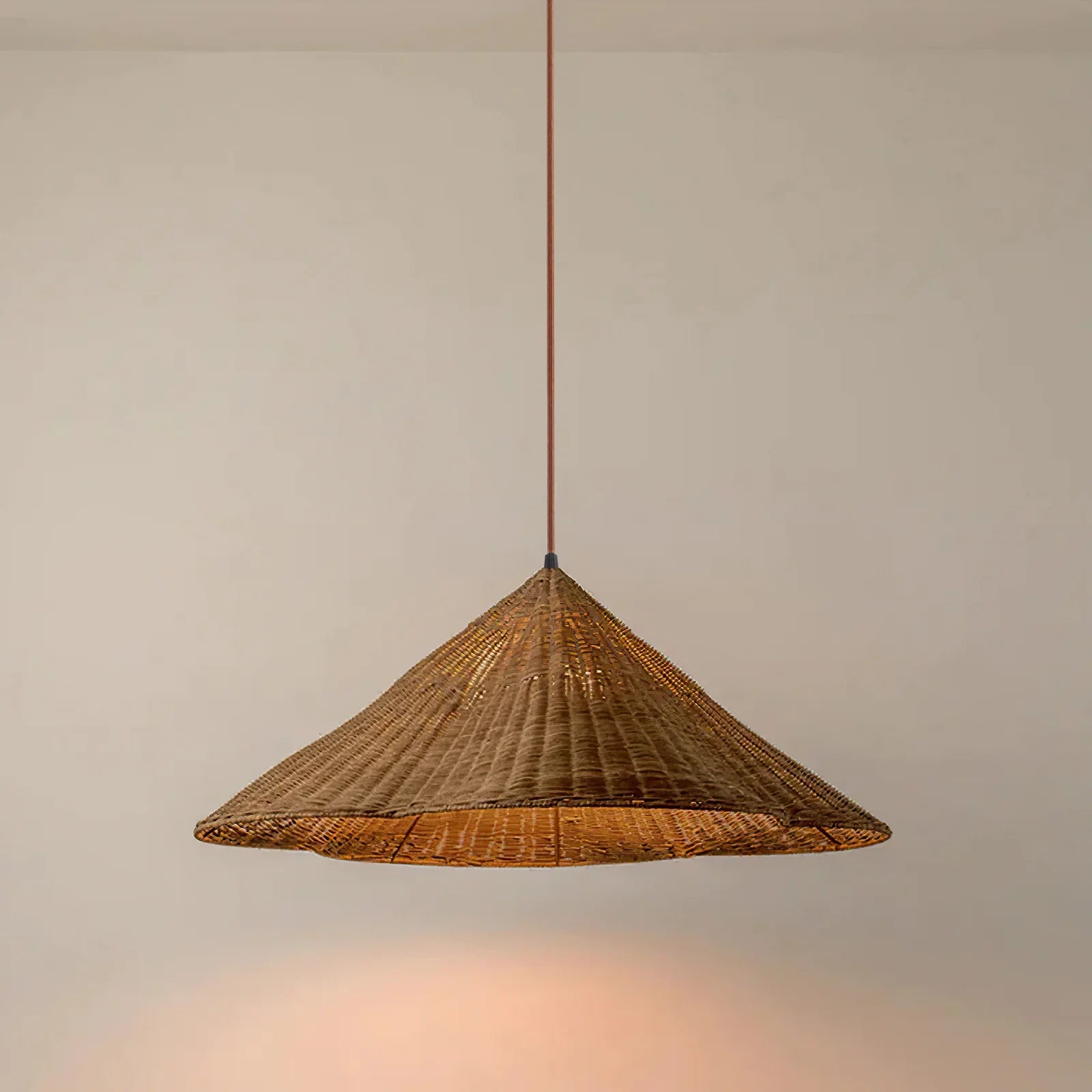 Kalani Scallop Rattan Pendant Shade