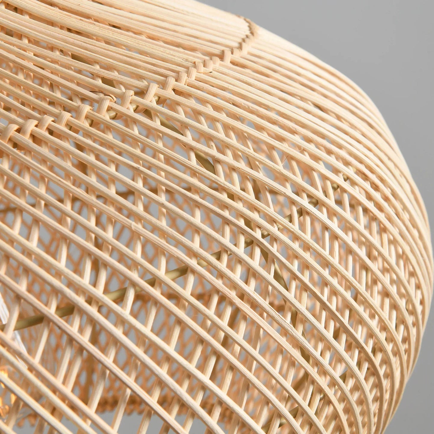 Karjearl Basket Rattan Pendant Light 16 Inch Woven Textures
