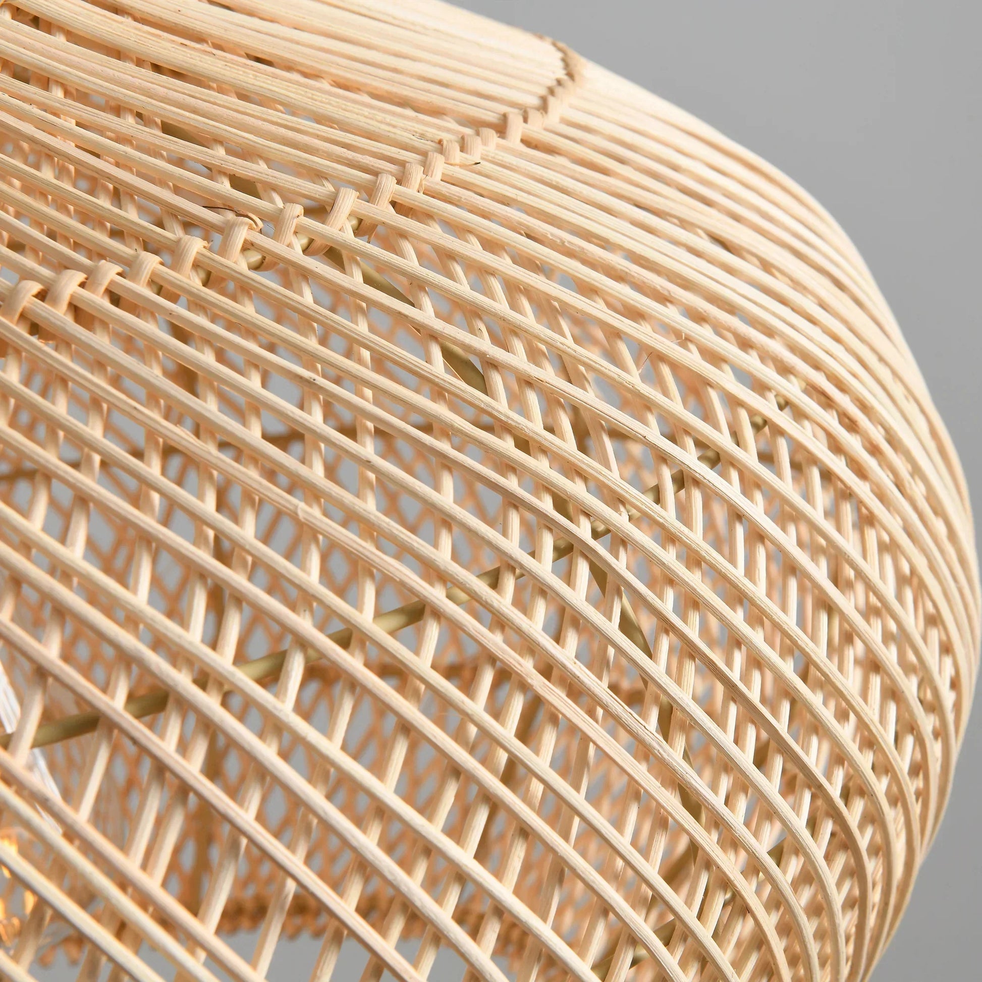 Karjearl Basket Rattan Pendant Light 16 Inch Woven Textures