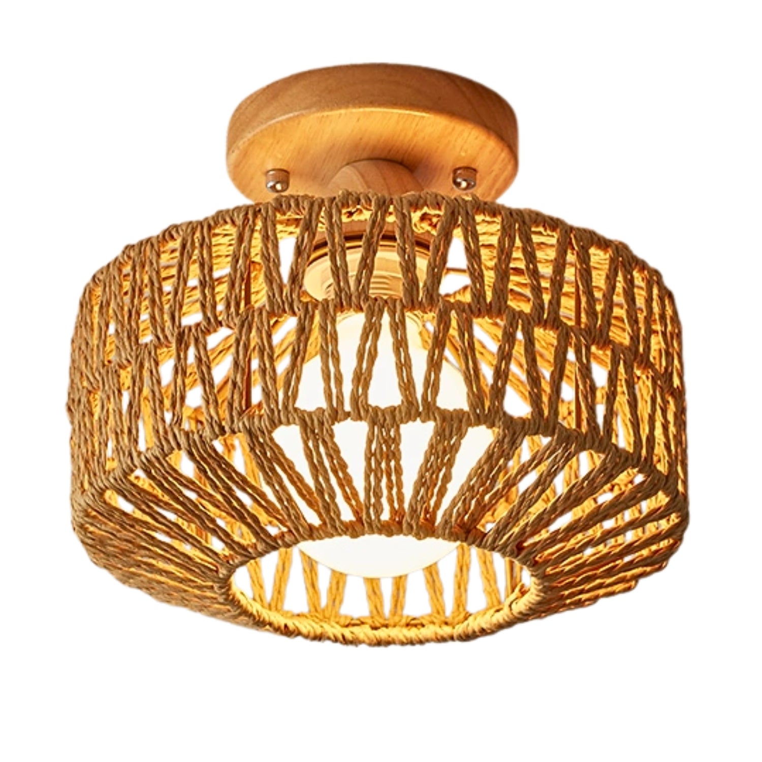 Kenmi Rattan Ceiling Light