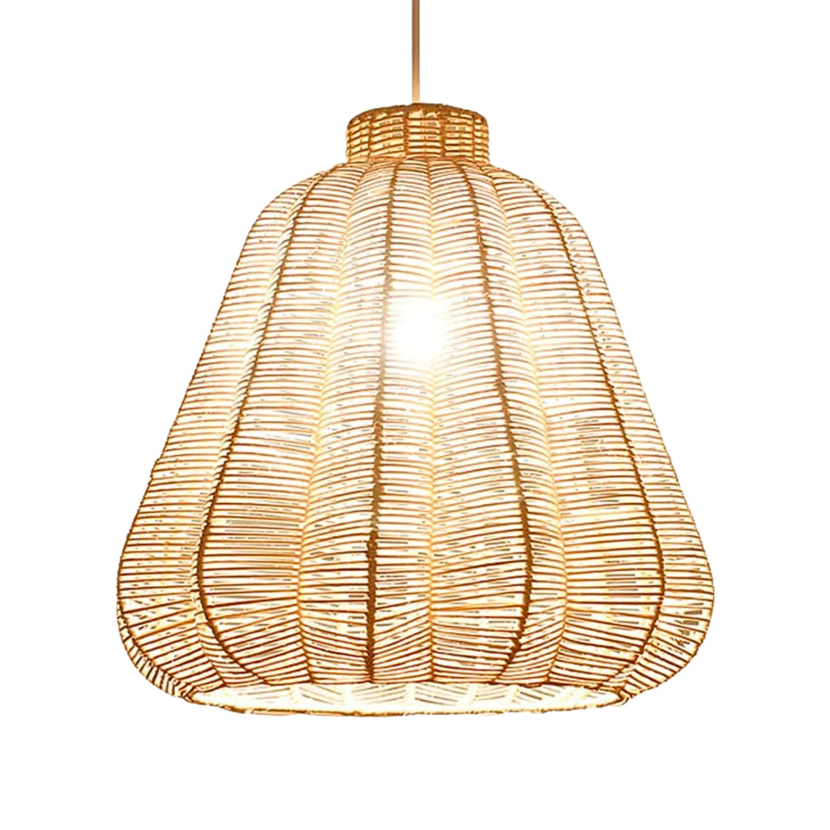 Kmart Black Wicker Rattan Pendant Light – IndochinaLight