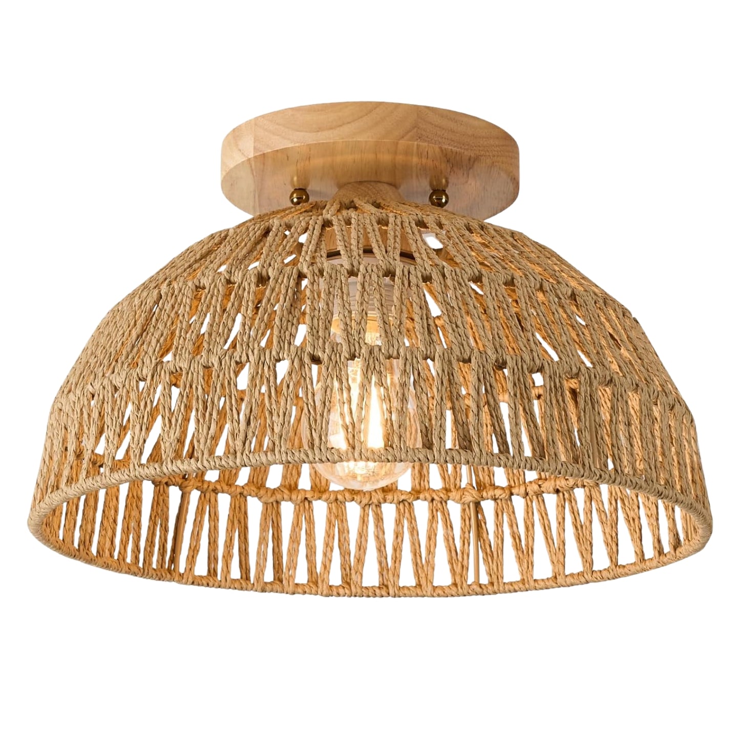 Kojanyu Dome Rattan Ceiling Light Shade