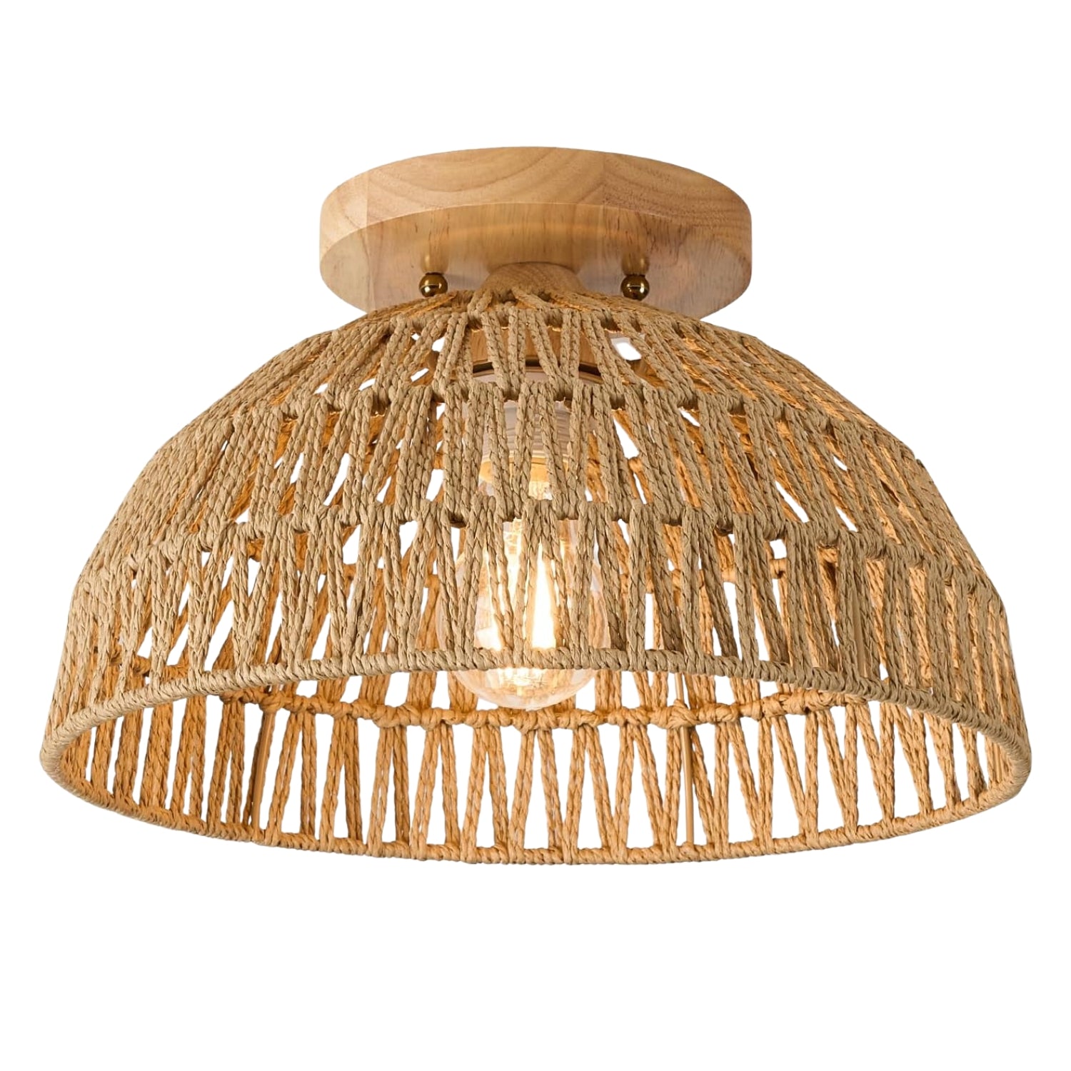 Kojanyu Handwoven Rattan Ceiling Light