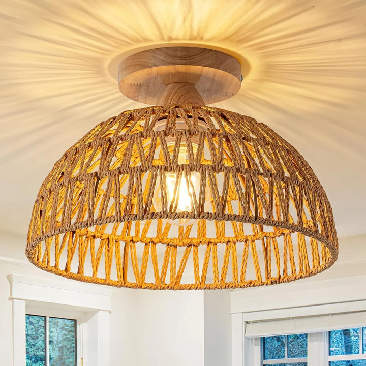Kojanyu Rattan Ceiling Light