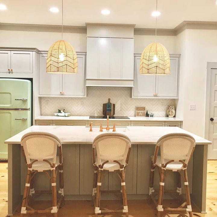 Lace Rattan Pendant Light