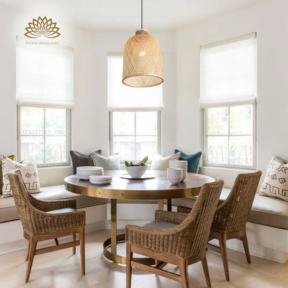 Lampada Natural Bamboo Pendant Light for dining room