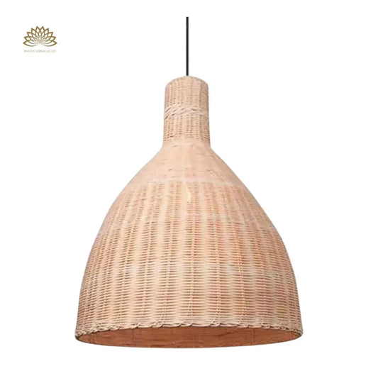 Lana Large Rattan Bell Wicker Pendant Light