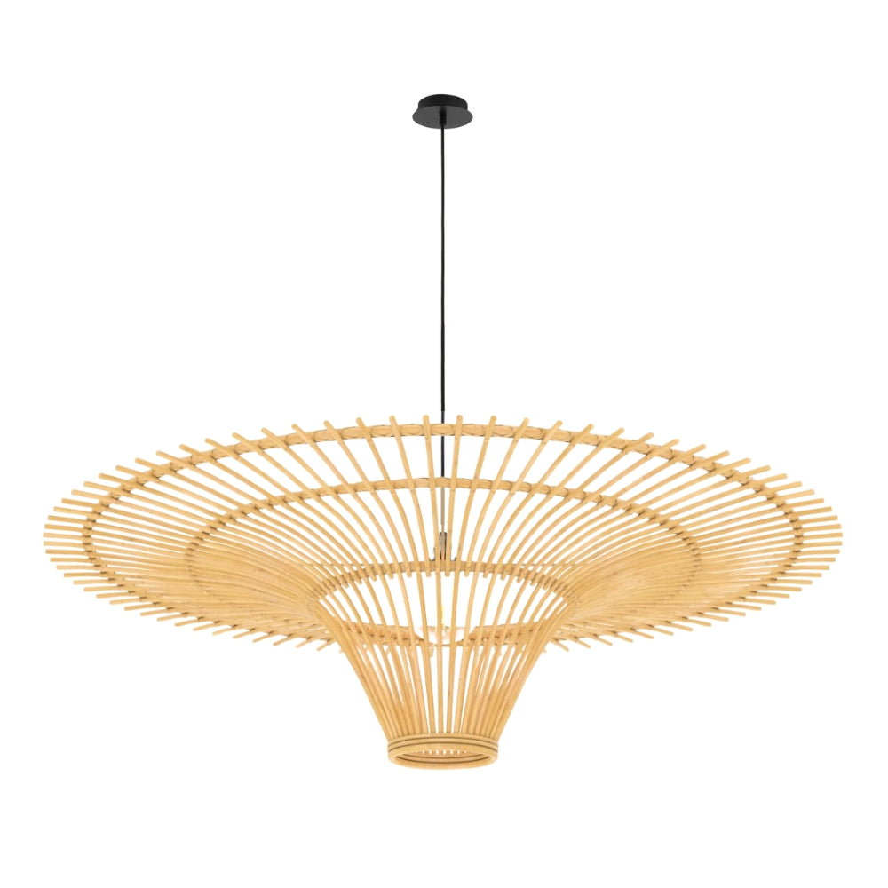 large rattan outdoor pendant light