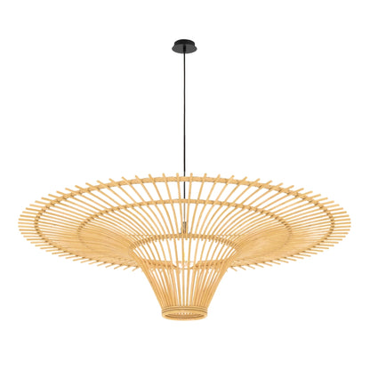 large rattan outdoor pendant light