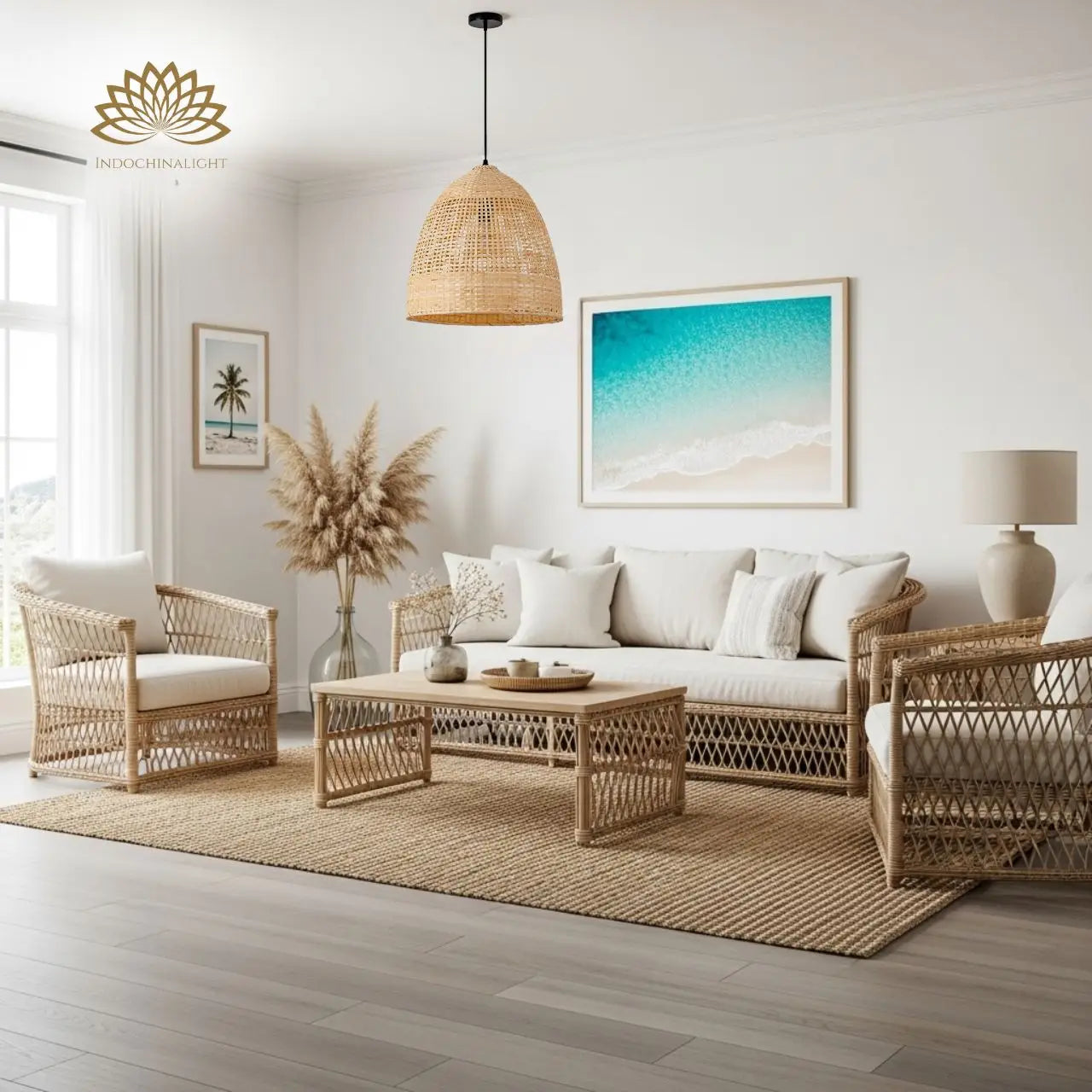 Latafa bamboo Pendant Light for living room