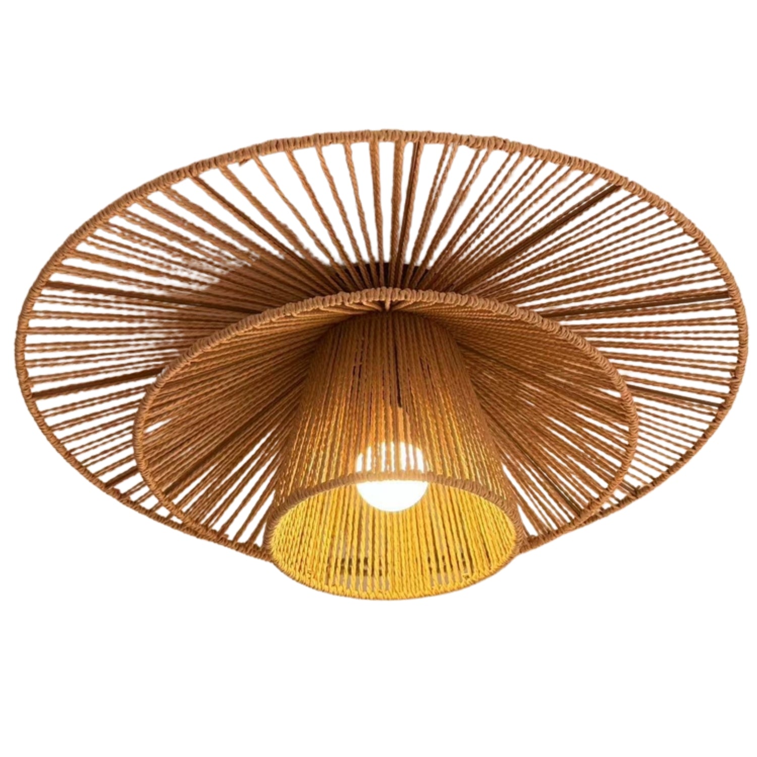 Levan 1 Light Hemp Rope Ceiling Light