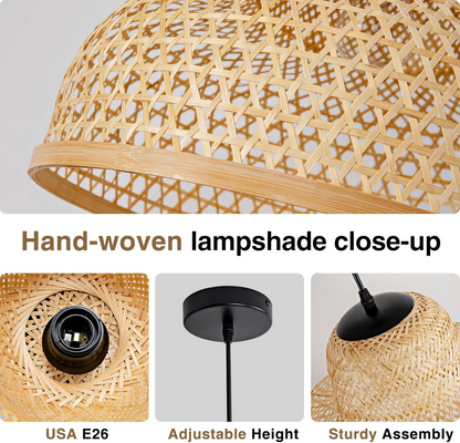 Lily Dome Woven Pendant Light Shade