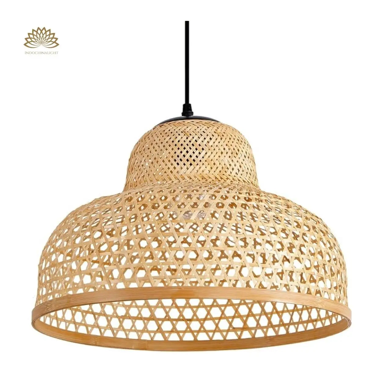 Lily Handwoven Bamboo Pendant Light
