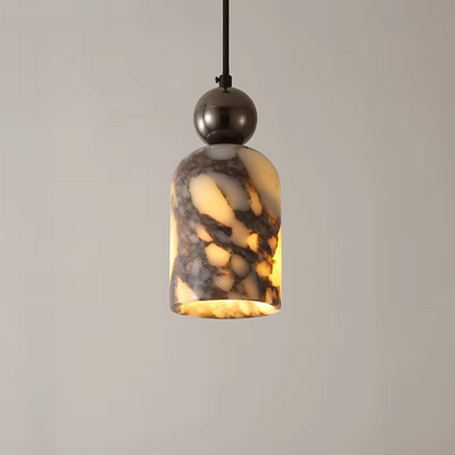 Lionel Nordic Art Bell Marble Pendant Light - Handcrafted Wabi Sabi Pendant Light | IndochinaLight